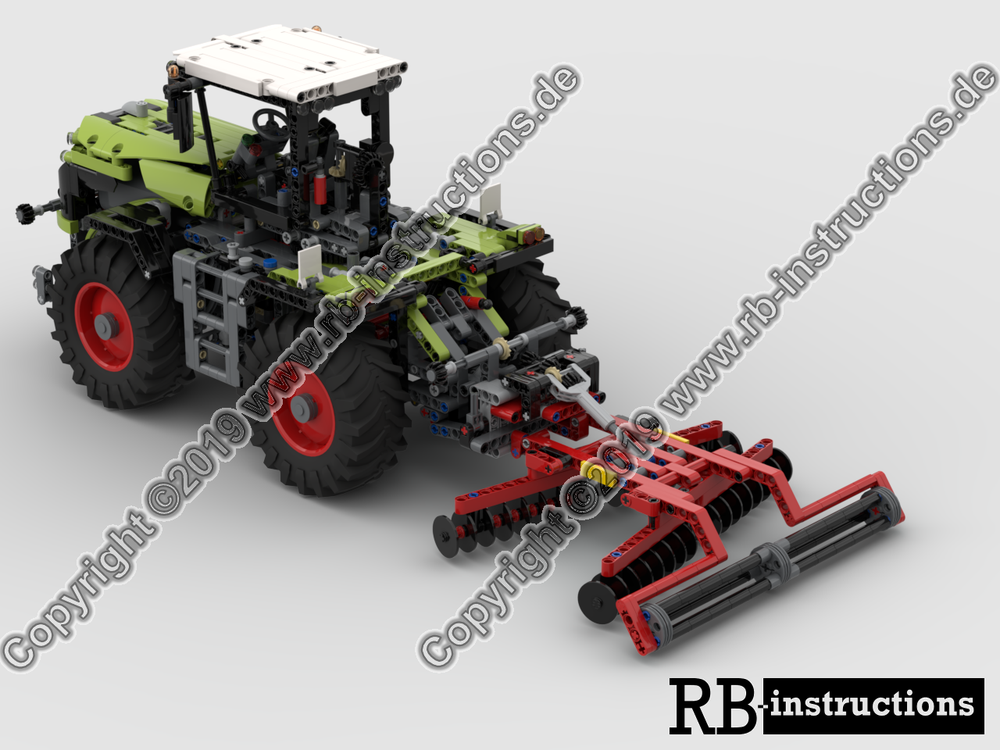 Lego Disc harrow for Claas Xerion 5000 or Fastrac (Scheibenegge)