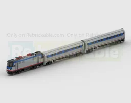Am Trak Keystone Express Train Pack - 4 Studs Wide