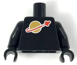 Torso with Classic Space Logo High on Torso Pattern, Inside with Ribs (second reissue) / Black Arms / Black Hands