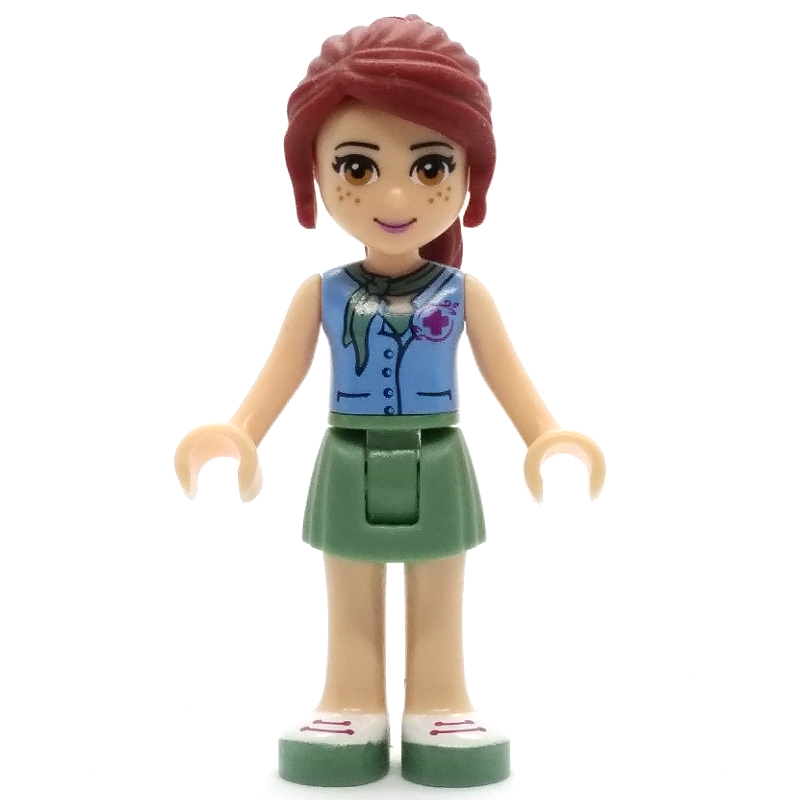Lego Mia - Medium Azure Shirt, Sand Green Skirt, Veterinarian