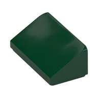 Brick Sloped 30° 1 x 2 x 2/3 / Dark Green