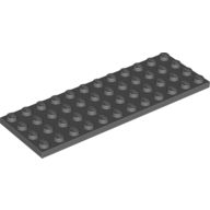 Lego Plate 4 x 12 / Dark Bluish Gray