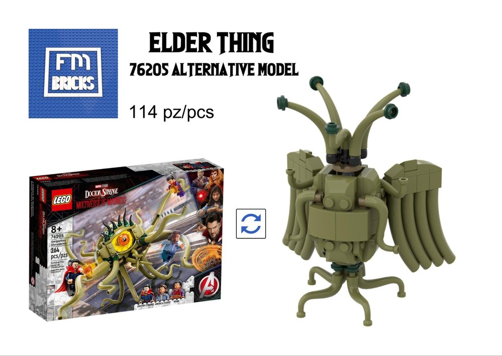 Lego H.P. Lovecraft ELDER THING (76205 alternative model)