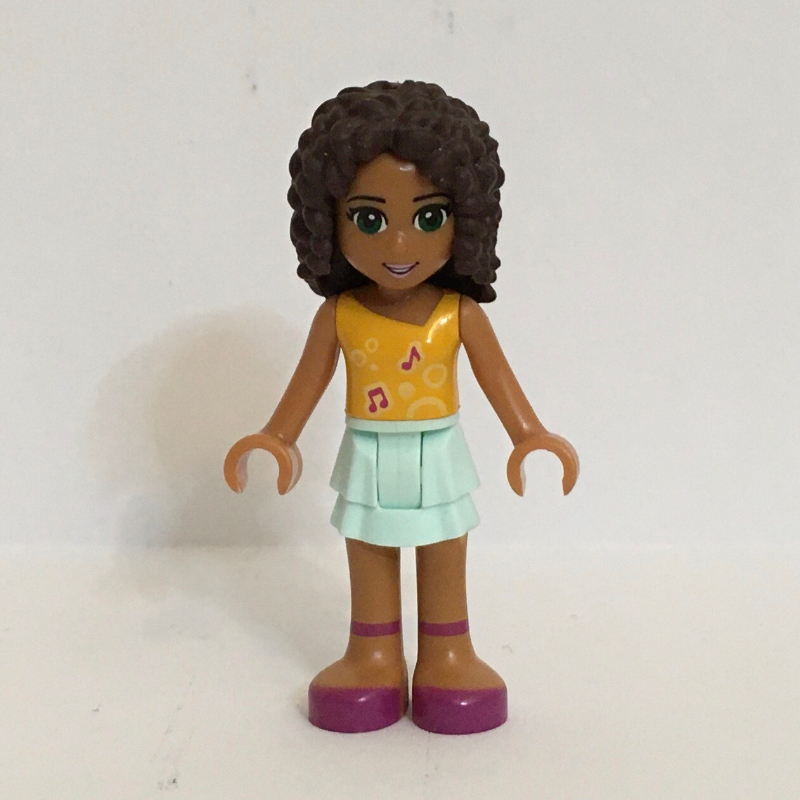 Lego Andrea - Bright Light Orange Top, Light Aqua Skirt