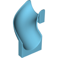 Lego Slide Curved Left 90° / Medium Azure