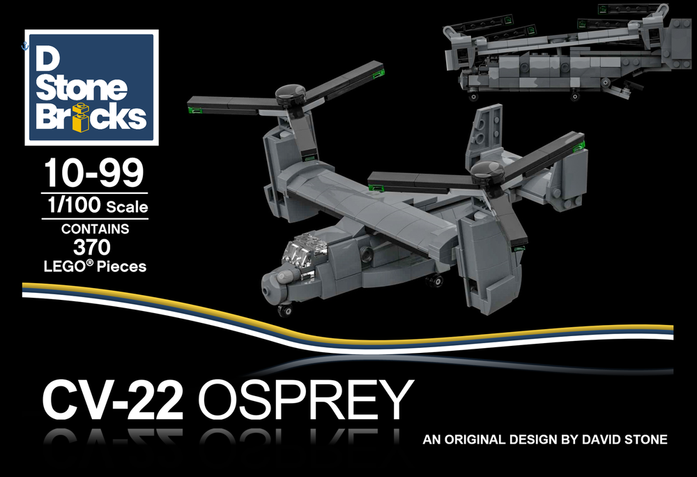 Lego CV-22 Osprey Tiltrotor 1:100 Scale