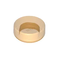 Tile Round 1 x 1 / Trans-Orange
