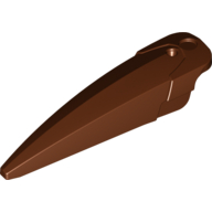 Lego Large Figure Limb Cover / Claw / Spike Large with Axle / Reddish Brown