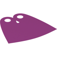 Lego Neckwear Cape, Tear-Drop Neck Cut [Spongy Stretchable Fabric] / Magenta