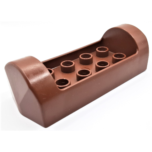 Lego Duplo Boat / Canoe / Hollowed Log 2 x 6 / Brown