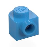 Lego Plate Special 1 x 1 x 2/3 Half Round with Side Stud / Dark Azure