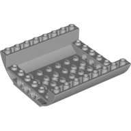 Lego Brick Curved Inverted 8 x 8 x 2 Double / Light Bluish Gray