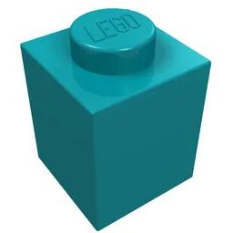 Brick 1 x 1 / Dark Turquoise
