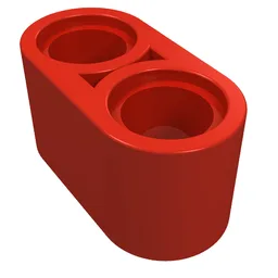 Technic Beam 1 x 2 Thick / Red