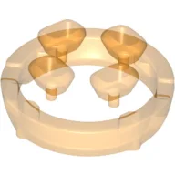 Infinity Stones, 4 on Sprue / Trans-Orange
