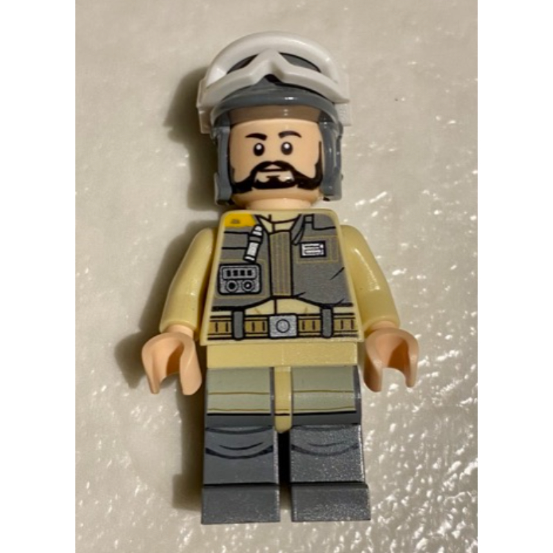 Lego Private Kappehl / Rebel Trooper with Black Beard and White Snow Goggles
