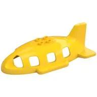 Duplo Airplane Midsize Fuselage Upper with Tail [Plain] / Yellow