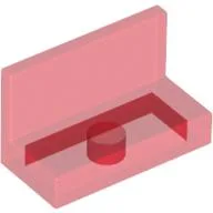 Panel 1 x 2 x 1 [Square Corners] / Trans-Red