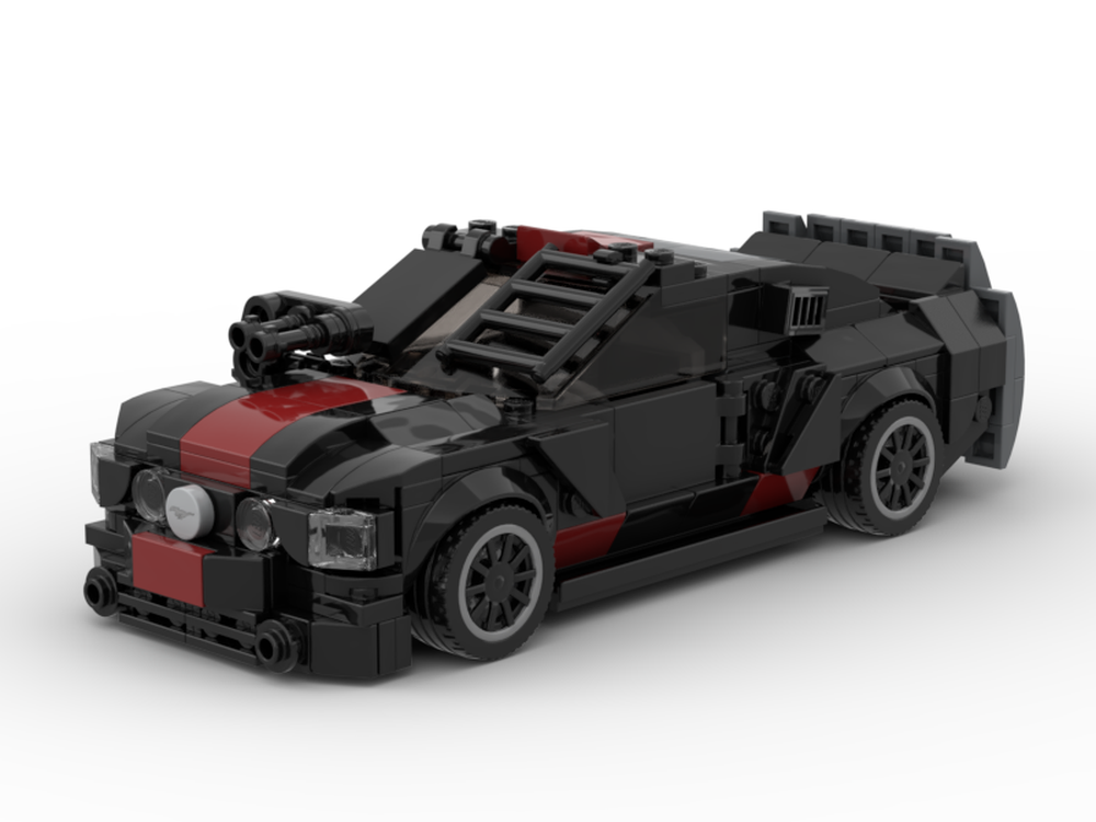 Lego 2005 Ford Mustang - Death Race (2008) - 8 Stud Wide
