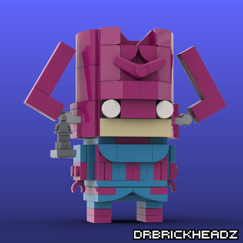 Lego Galactus + Silver Surfer Custom Brickheadz