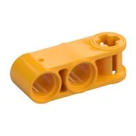 Technic Axle and Pin Connector Perpendicular 3L with 2 Pin Holes / Bright Light Orange