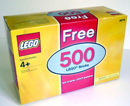Lego Free 500 LEGO Bricks (Bonus box and its contents only)