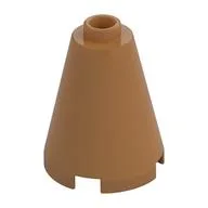 Cone 2 x 2 x 2, Open Stud / Medium Nougat