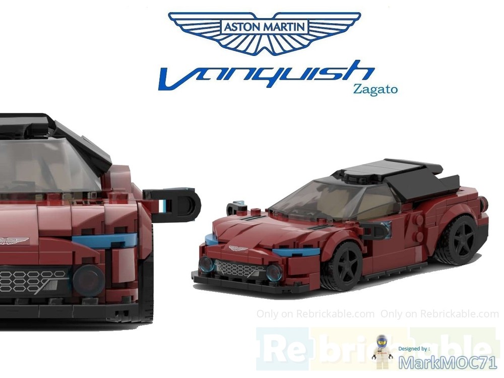 Lego ASTON MARTIN Vanquish Zagato - Dark Red