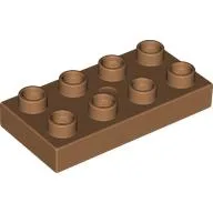 Duplo Plate 2 x 4 / Medium Nougat