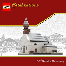 Wedding anniversary church Cortina quarter size