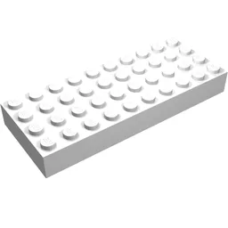 Brick 4 x 10 / White
