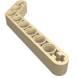 Technic Beam 1 x 9 Bent (7 - 3) Thick / Tan