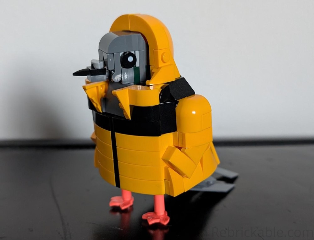 Lego Pigeon In Puffer Jacket