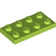Plate 2 x 4 / Lime