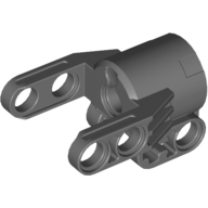 Lego Technic Axle and Pin Connector Block 4 x 3 x 2 1/2 [Linear Actuator Holder] / Dark Bluish Gray