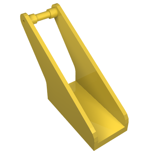 Lego Hook, Fabuland Tow Hook - Arm, 2 x 4 Base / Yellow