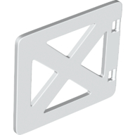 Lego Duplo Door / Gate / Window with 'X' Supports / White