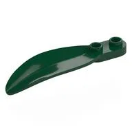 Plant, Leaf 2 x 6 x 1 with 2 Studs / Dark Green