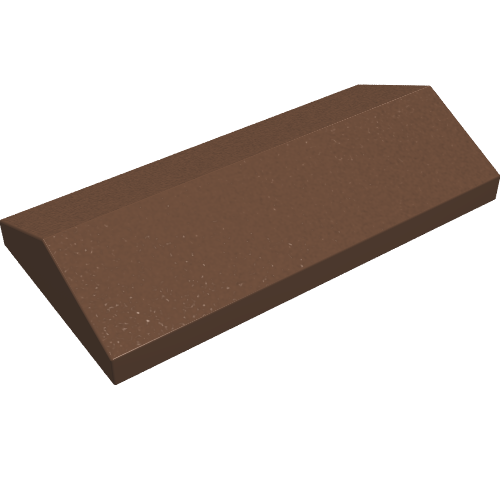 Lego Brick Sloped 33° 2 x 4 Double / Brown