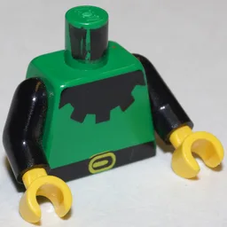 Torso, Forestman Black Collar Print, Black Arms, Yellow Hands
