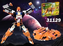 Transformer "The Ark" space shuttle using LEGO Creator 31129 Majestic Tiger