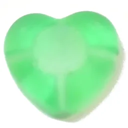 Clikits Icon, Heart 2 x 2 Small with Hole / Trans-Light Green
