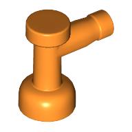 Lego Tap 1 x 1 without Hole in Spout / Orange