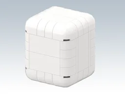 6x6 cube with rounded edges