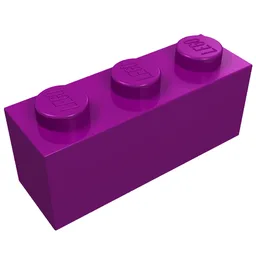 Brick 1 x 3 / Purple