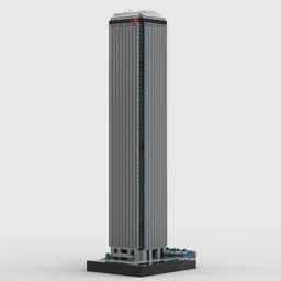 Cheung Kong Center Ver 2 at 1/650th Scale