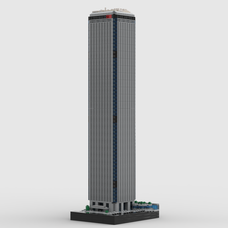 Lego Cheung Kong Center Ver 2 at 1/650th Scale