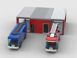 Modification of the LEGO® Set-7208 Fire Department and Police station