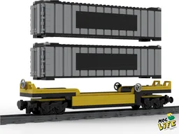 Wagon train with containers