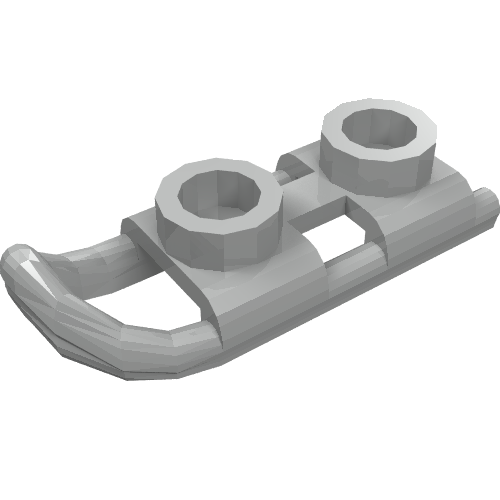 Lego Belville, Equipment, Ice Skate / Pearl Very Light Gray
